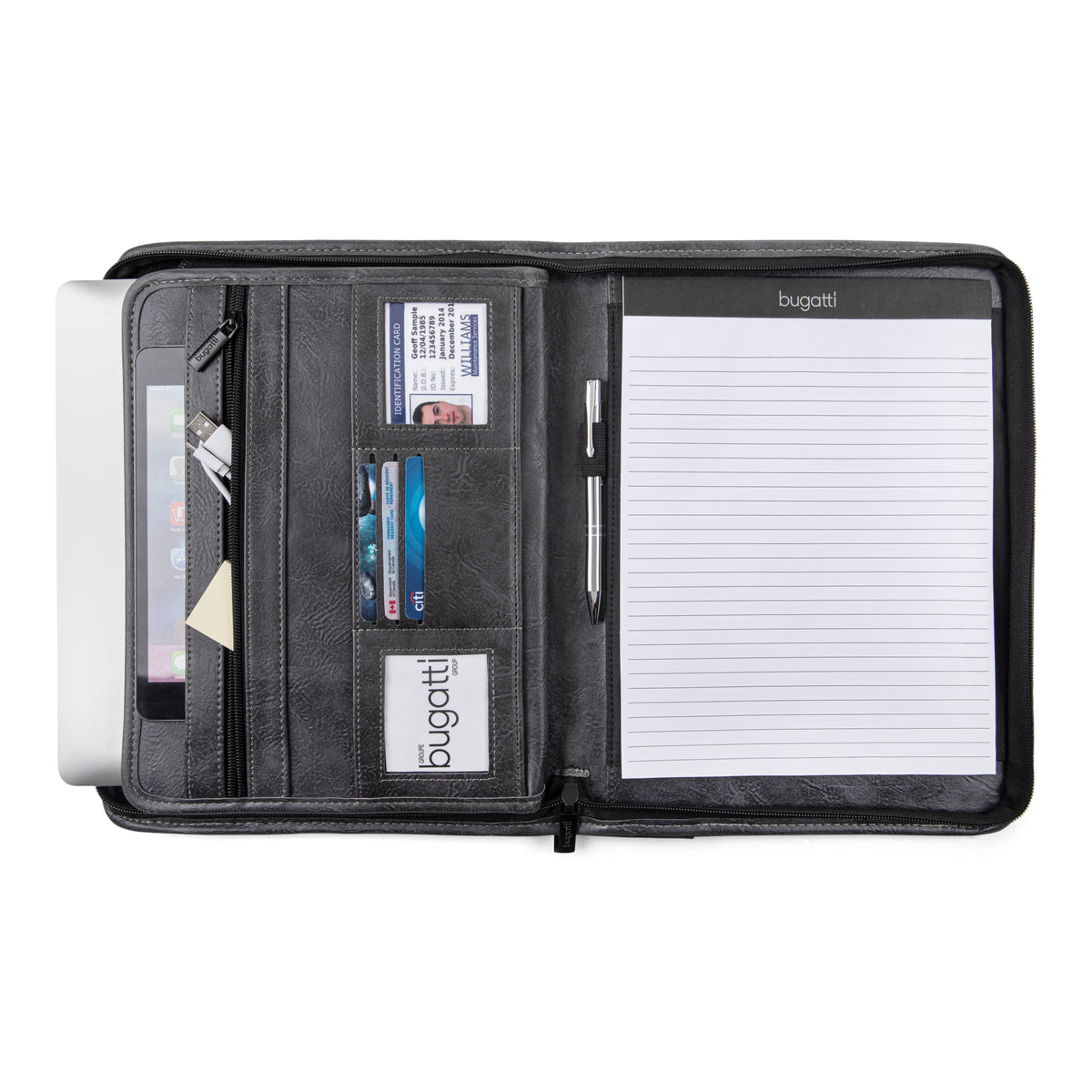 Bugatti Valentino  WRC1519  Writing Case Grey