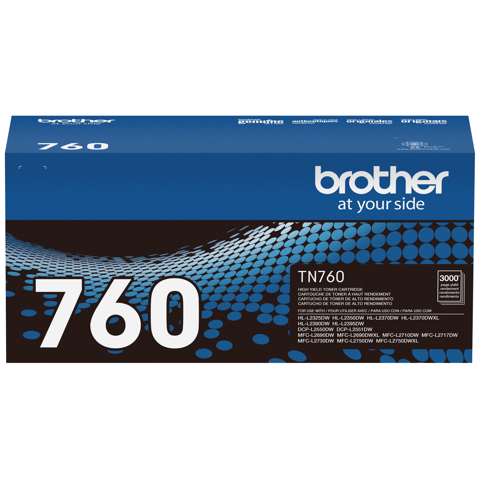 Brother TN760 High Yield Toner Cartridge Black