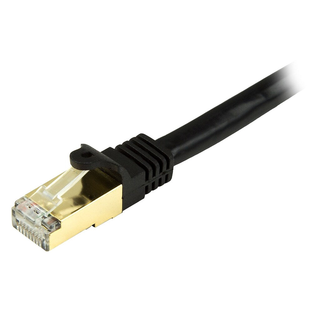 StarTech Cat6a Ethernet Shielded Patch Cable 6ft Black