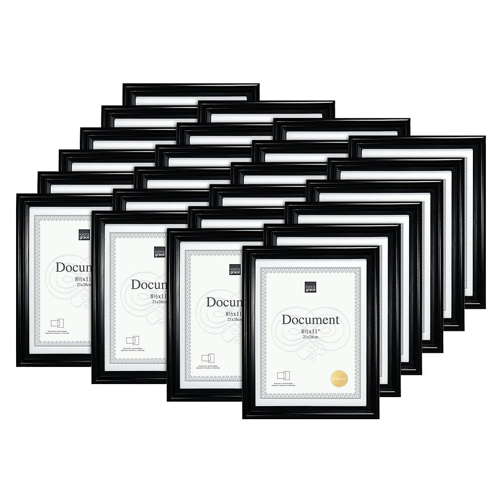 Kieragrace Embassy 8.5 x 11" Document Frame 24 Pack