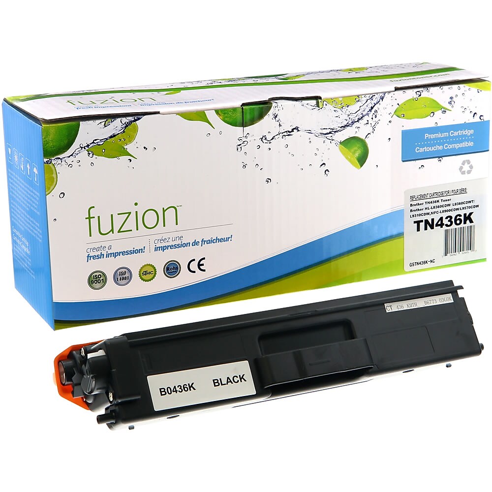 fuzion Brother TN436BK Compatible High Yield Black Toner Cartridge