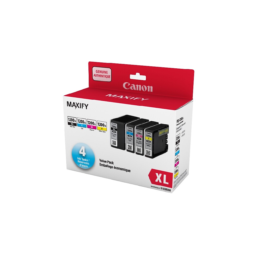 Canon PGI-1200XL CMYK Ink Value Pack