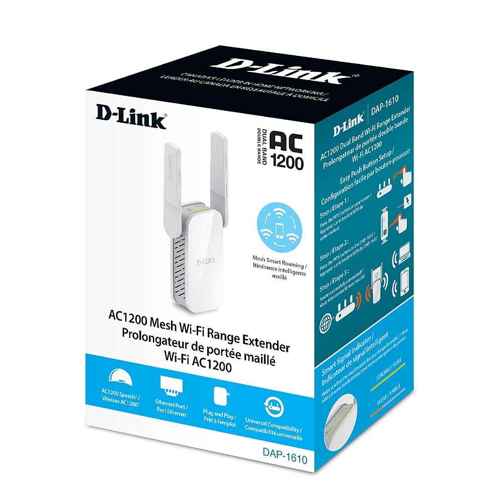 D-Link AC1200 Mesh Wi-Fi Range Extender DAP-1610