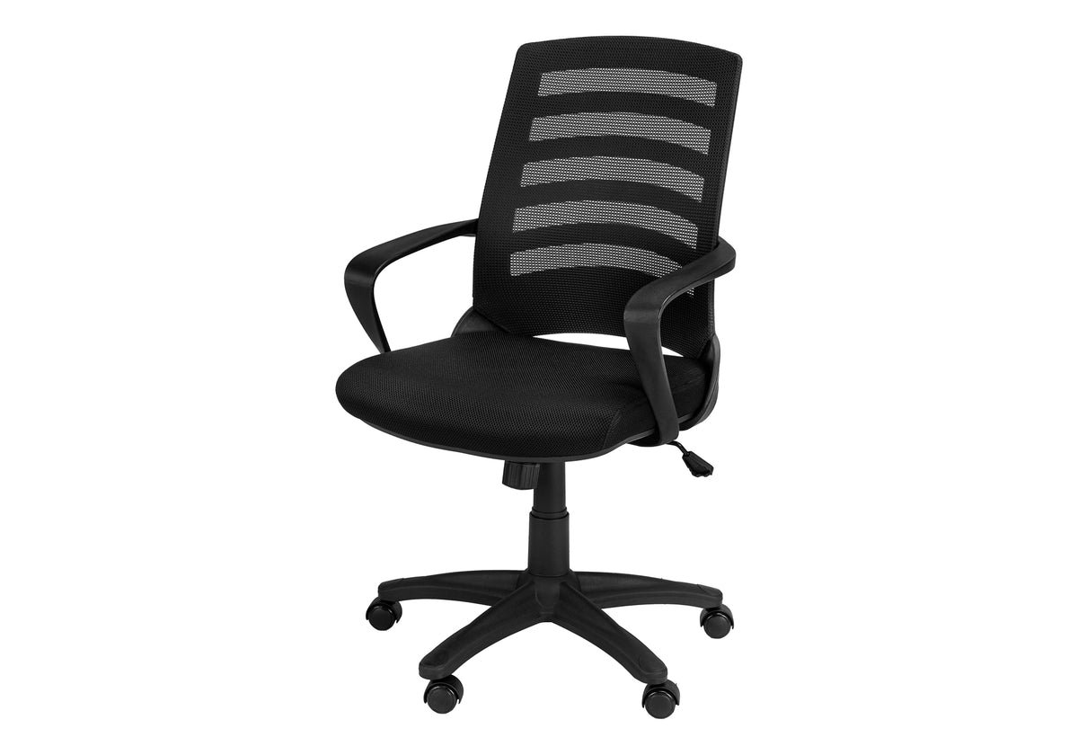 Monarch Specialties 7224 Multi-Position Mesh Office Chair Black