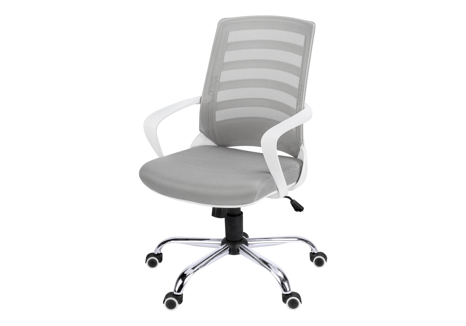Monarch Specialties 7225 Multi-Position Mesh Office Chair White-Grey