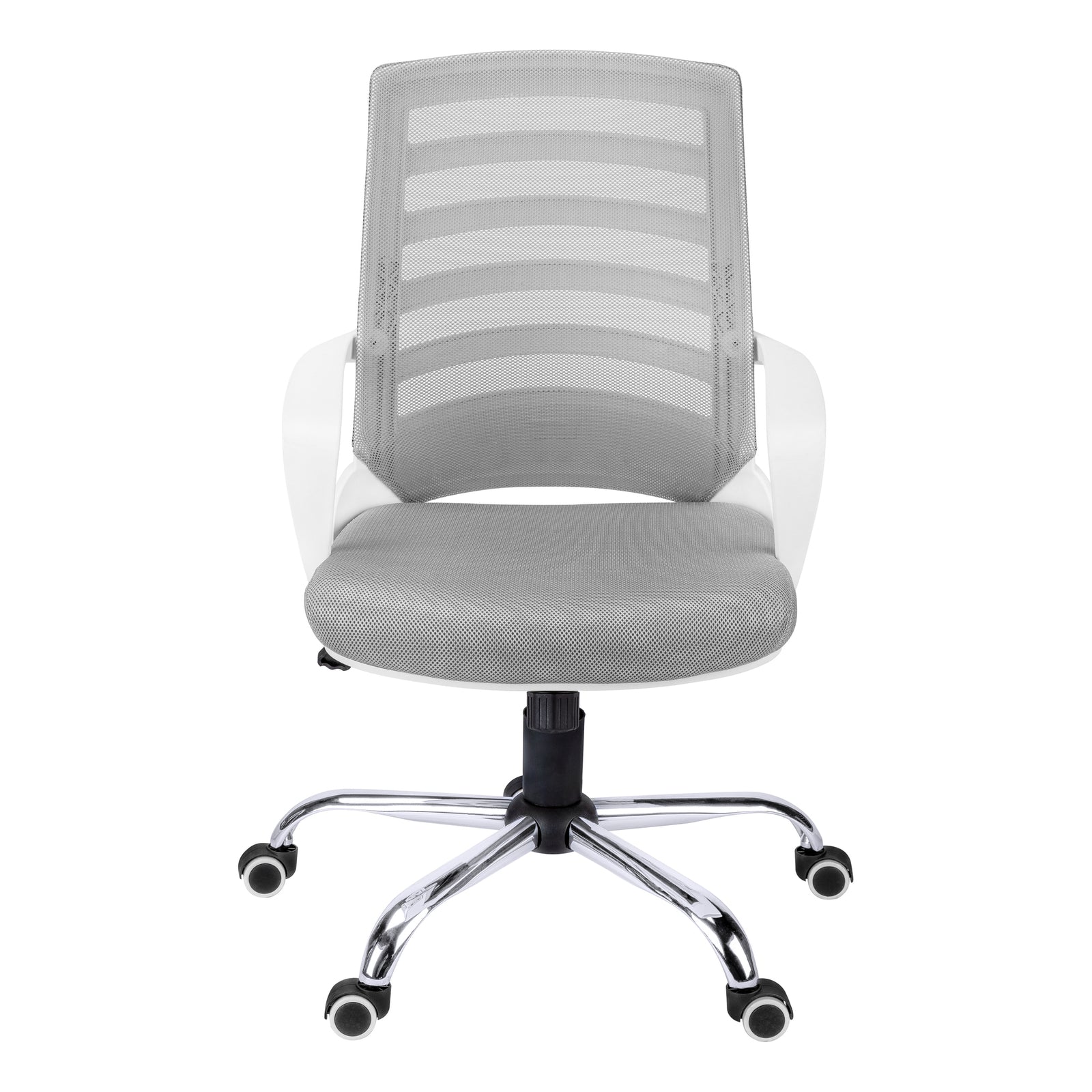 Monarch Specialties 7225 Multi-Position Mesh Office Chair White-Grey
