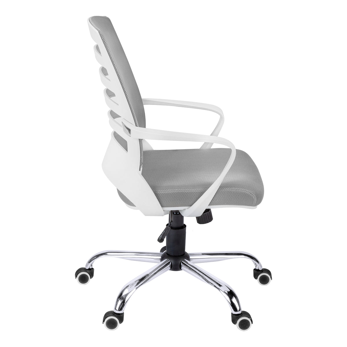 Monarch Specialties 7225 Multi-Position Mesh Office Chair White-Grey