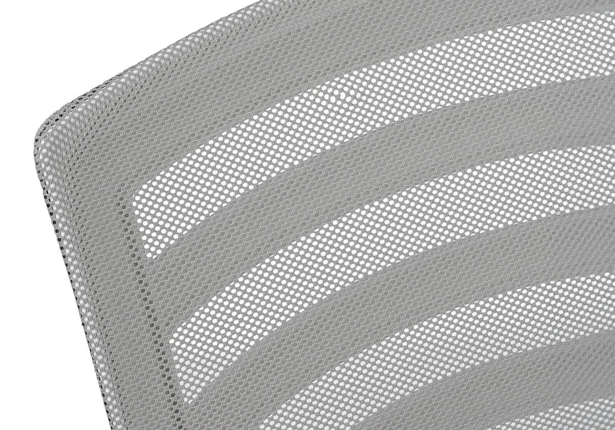 Monarch Specialties 7225 Multi-Position Mesh Office Chair White-Grey