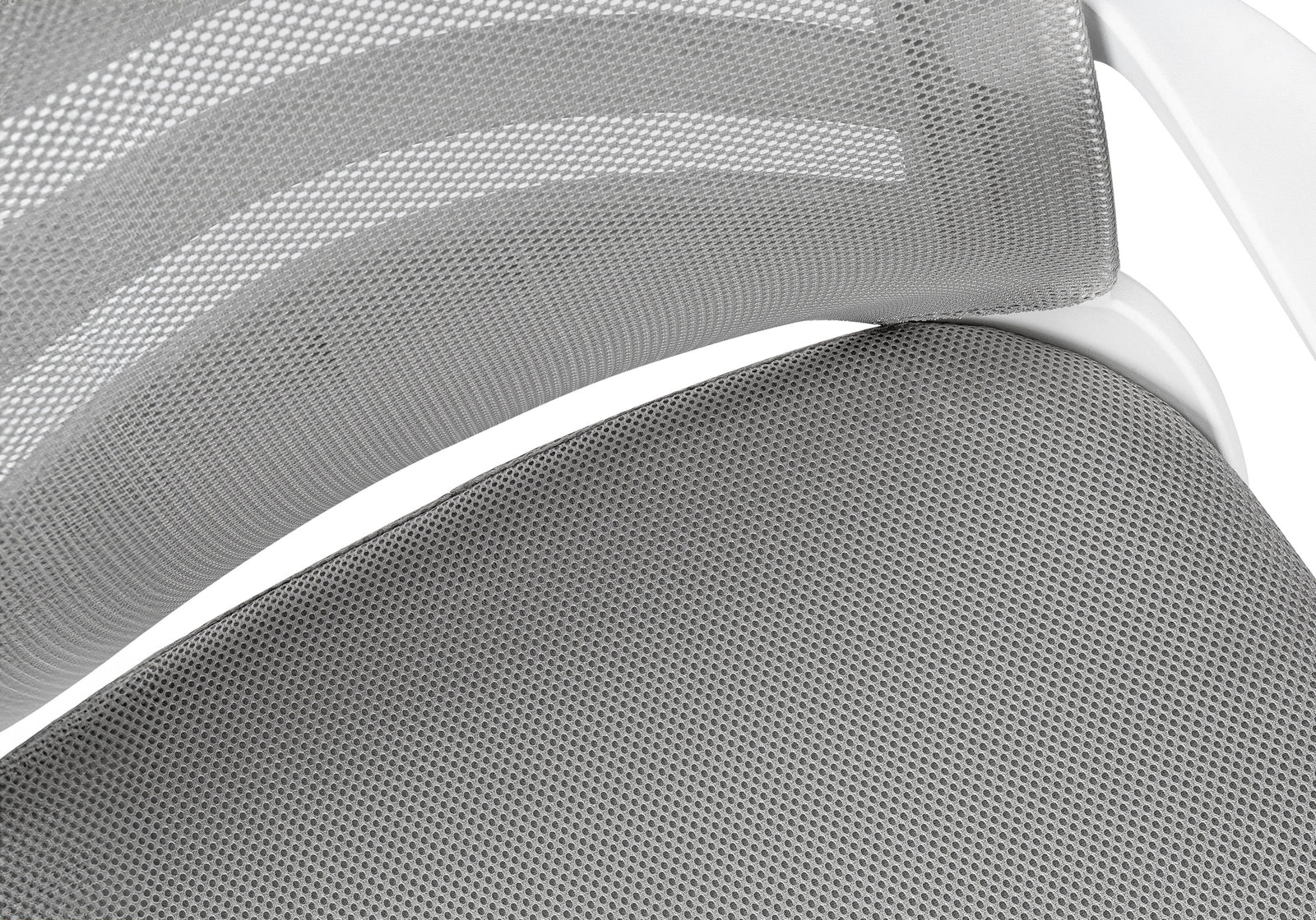 Monarch Specialties 7225 Multi-Position Mesh Office Chair White-Grey