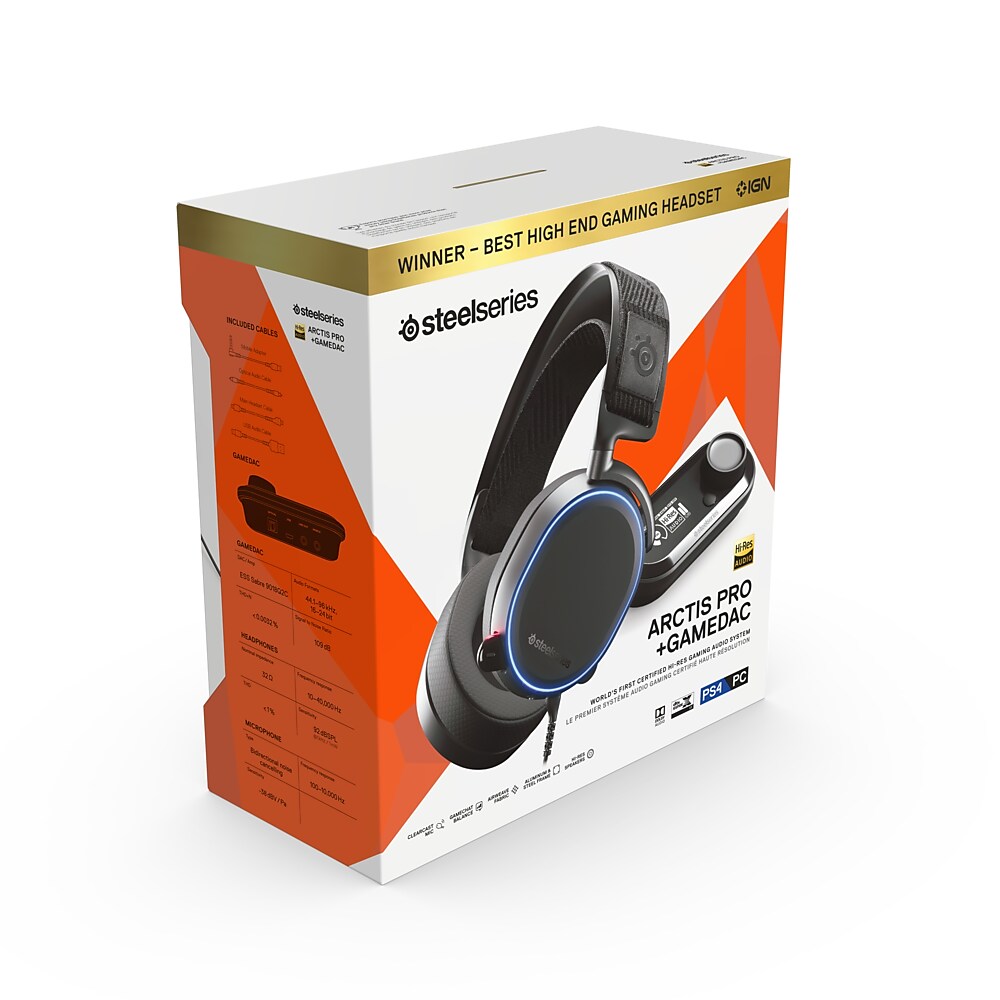 SteelSeries Arctis Pro + GameDAC Wired Gaming Headset