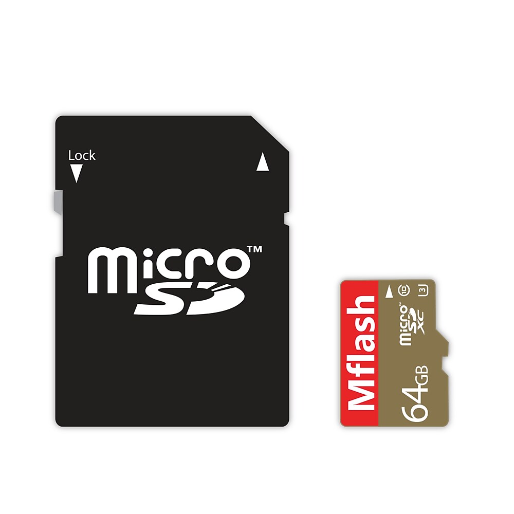 MFLASH 64GB U3 MicroSD Adapter