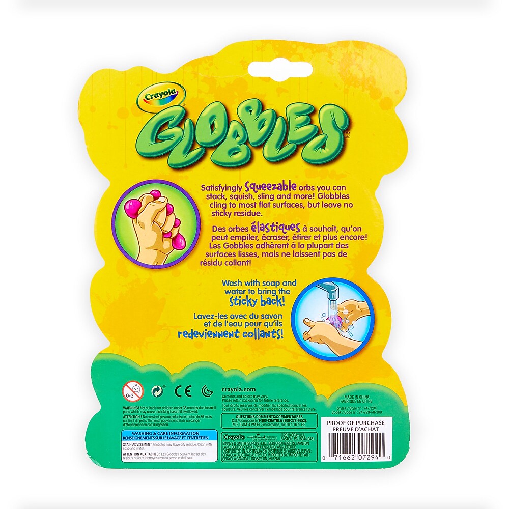Crayola Globbles 6 count Squish Toy