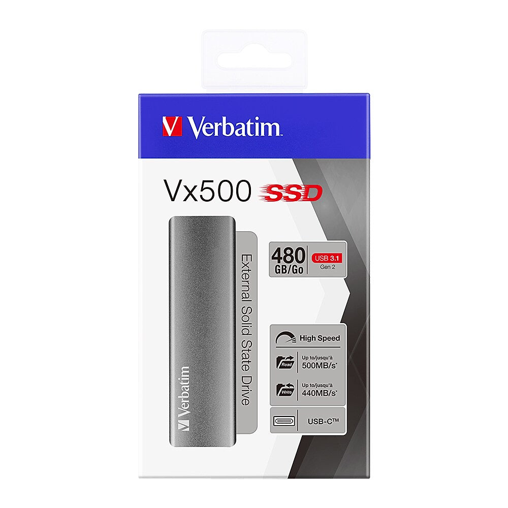 Verbatim Vx500 480GB External USB SSD