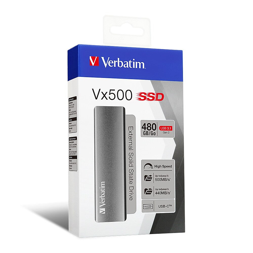 Verbatim Vx500 480GB External USB SSD