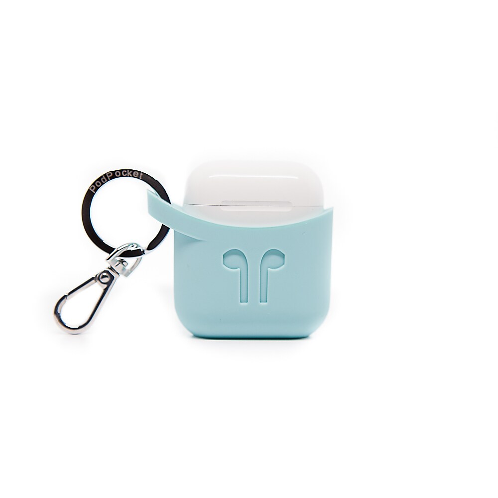 PodPocket Scoop Aqua Blue AirPods Case