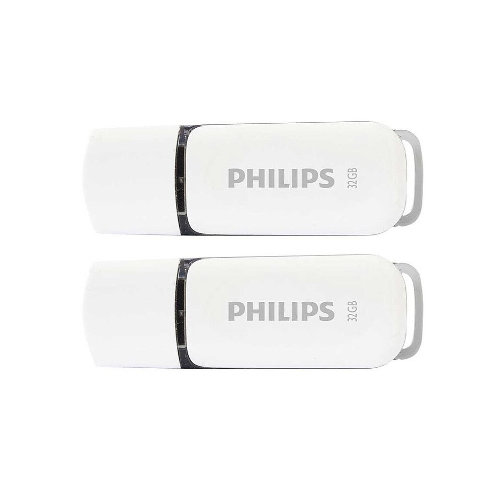 Philips Snow 32 GB USB 2.0 Flash Drive Grey 2 Pack