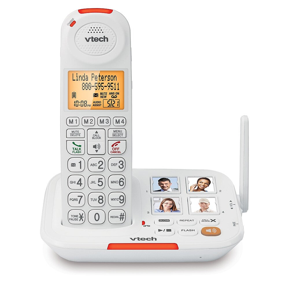 VTech SN5127 Amplified Cordless Phone with Answering System