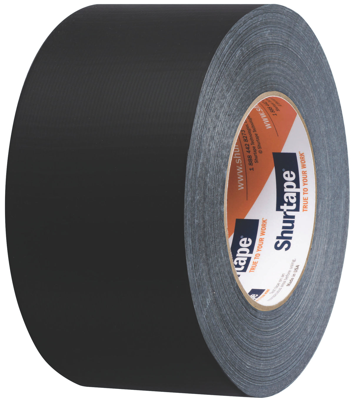 Shurtape PC 618 Performance Grade Cloth Duct Tape 72mm W x 55m L Black