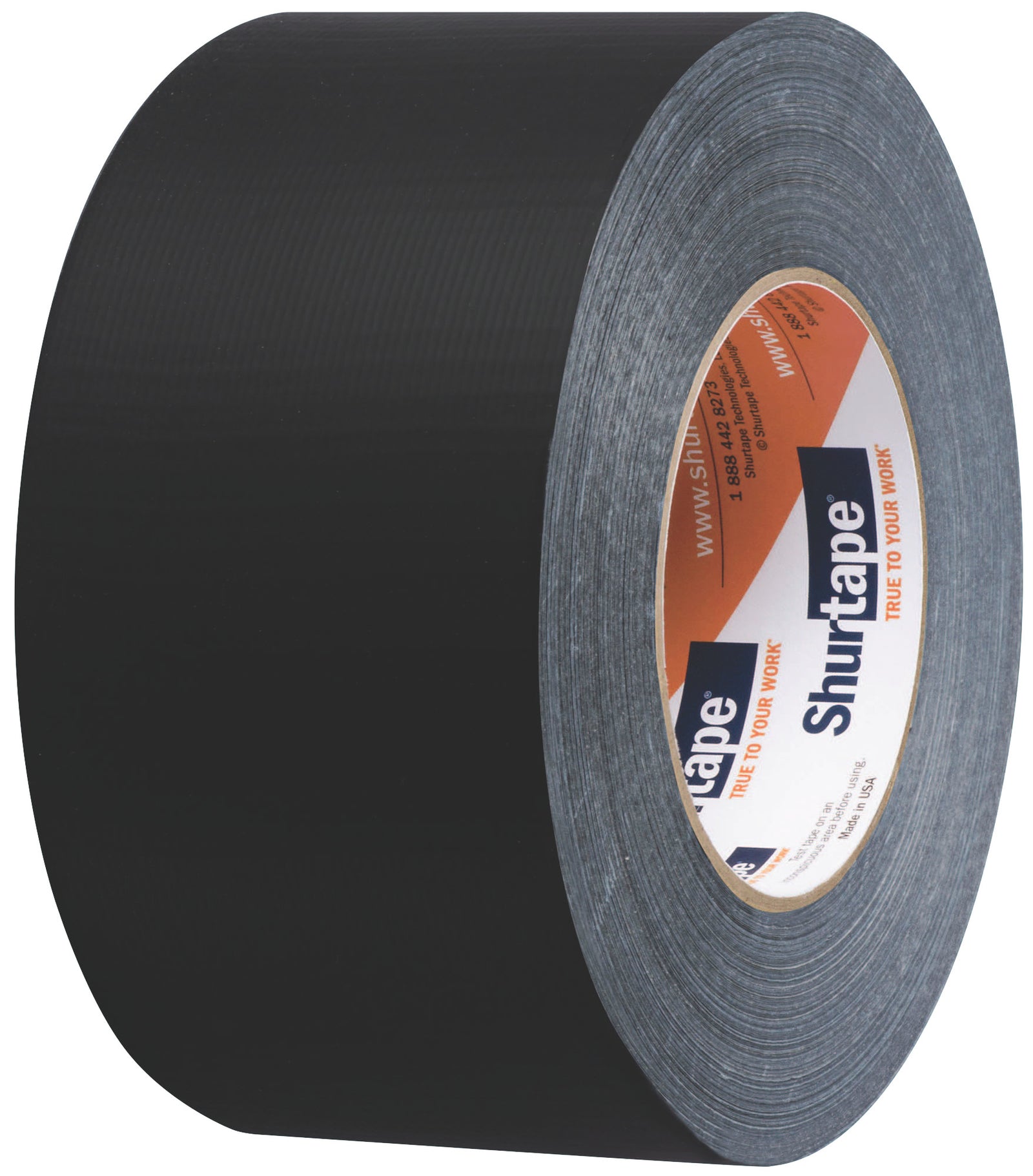 Shurtape PC 618 Performance Grade Cloth Duct Tape 72mm W x 55m L Black
