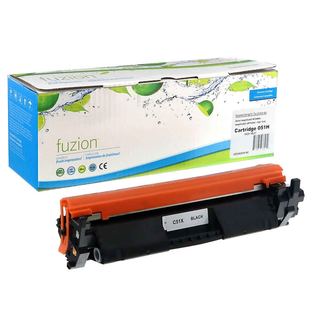 Fuzion Canon 051H Compatible Standard Yield Toner Cartridge Black