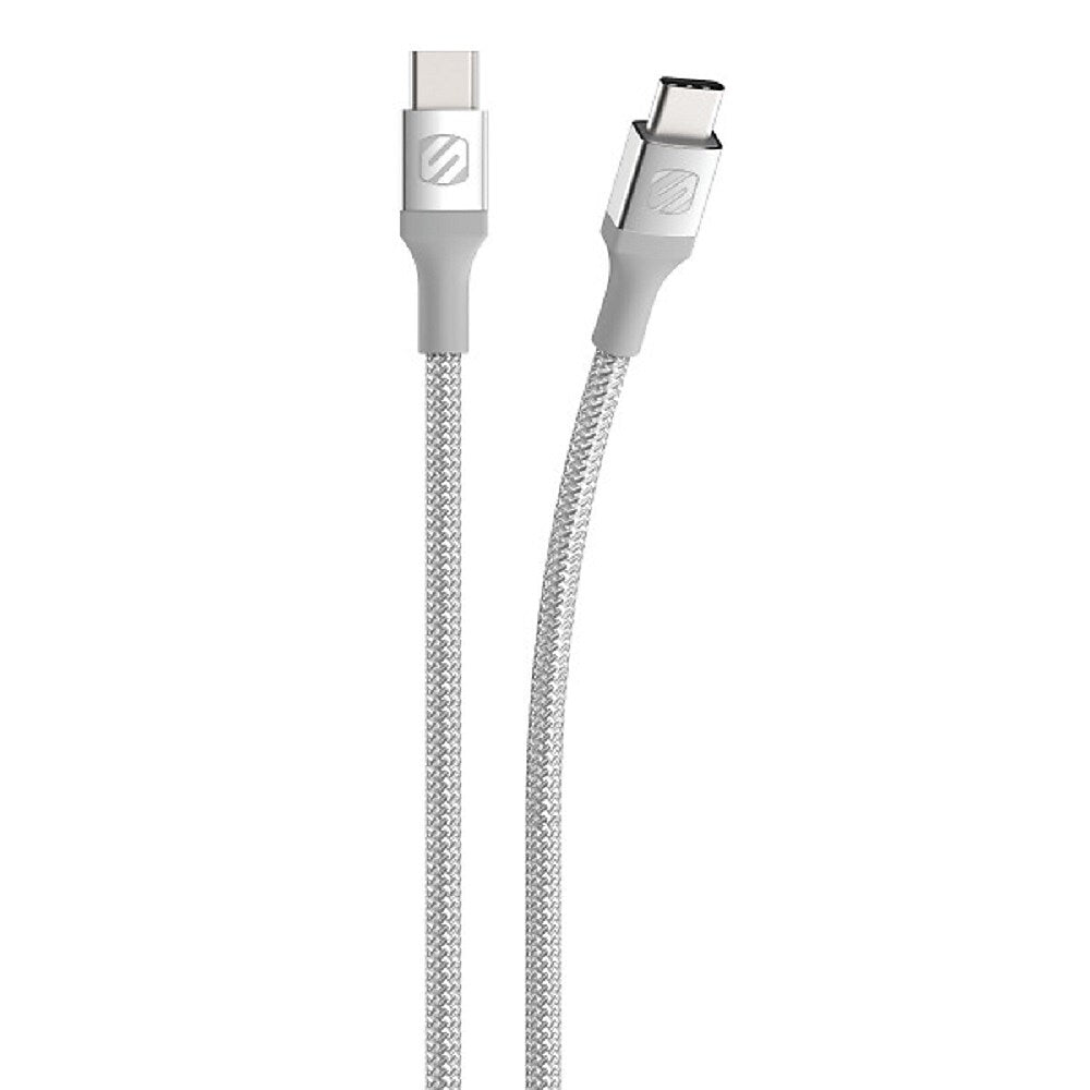 Scosche Braided USB-C to Lighting 6ft Cable Silver