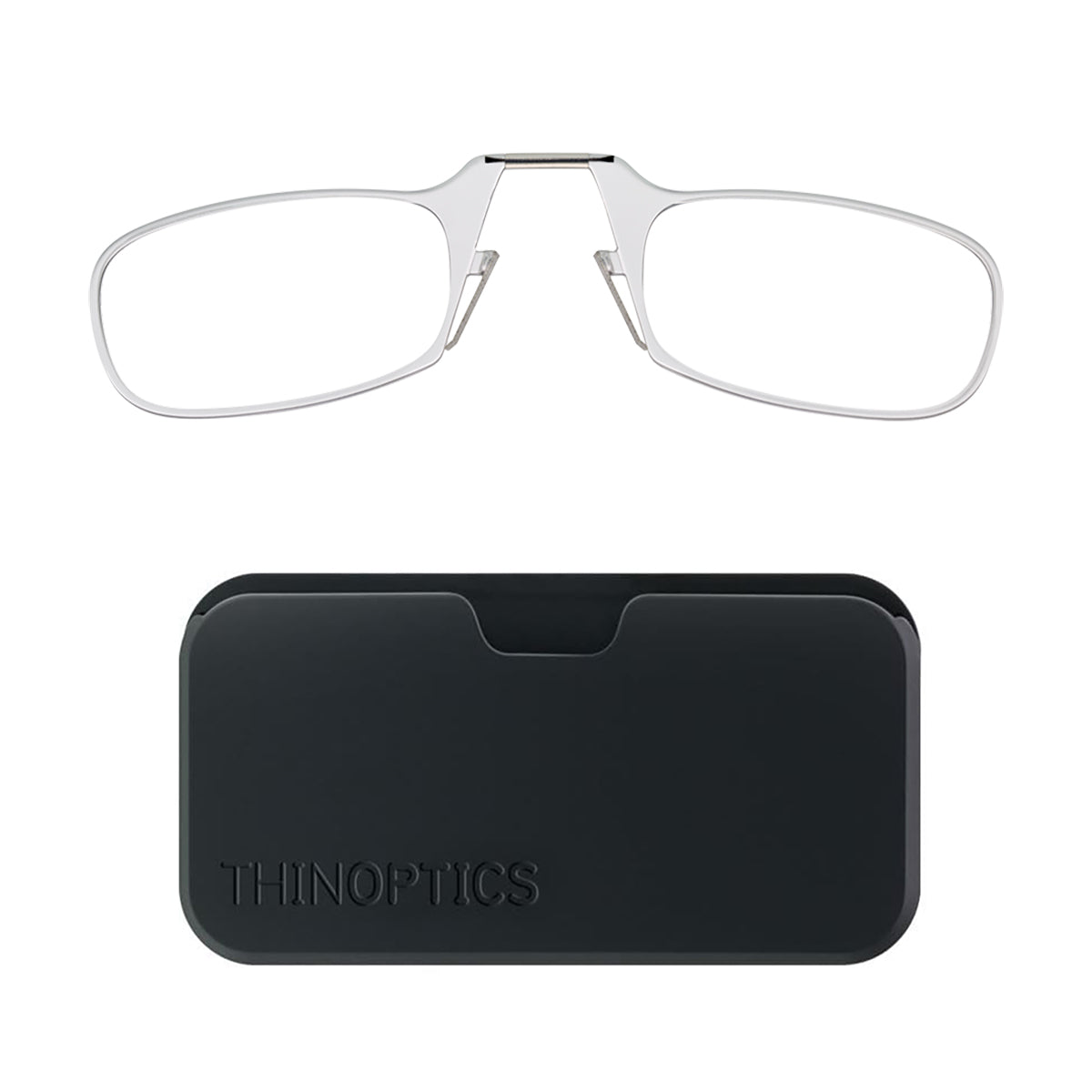 ThinOptics Reader with Universal Black Pod 1.5 Clear