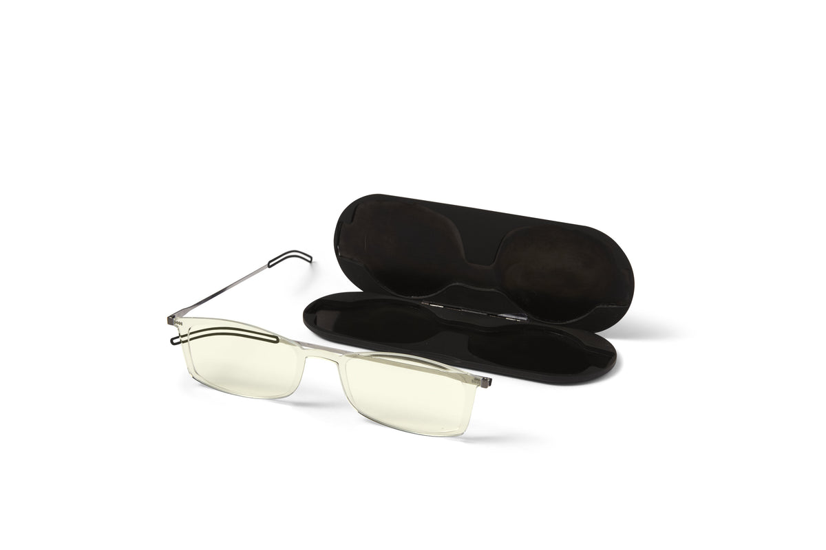 ThinOptics Reader with Universal Black Pod 1.5 Clear