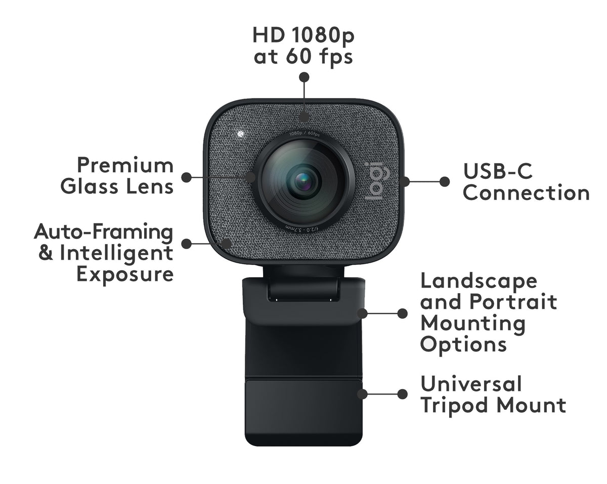 Logitech StreamCam Plus 960-001280 Webcam Graphite