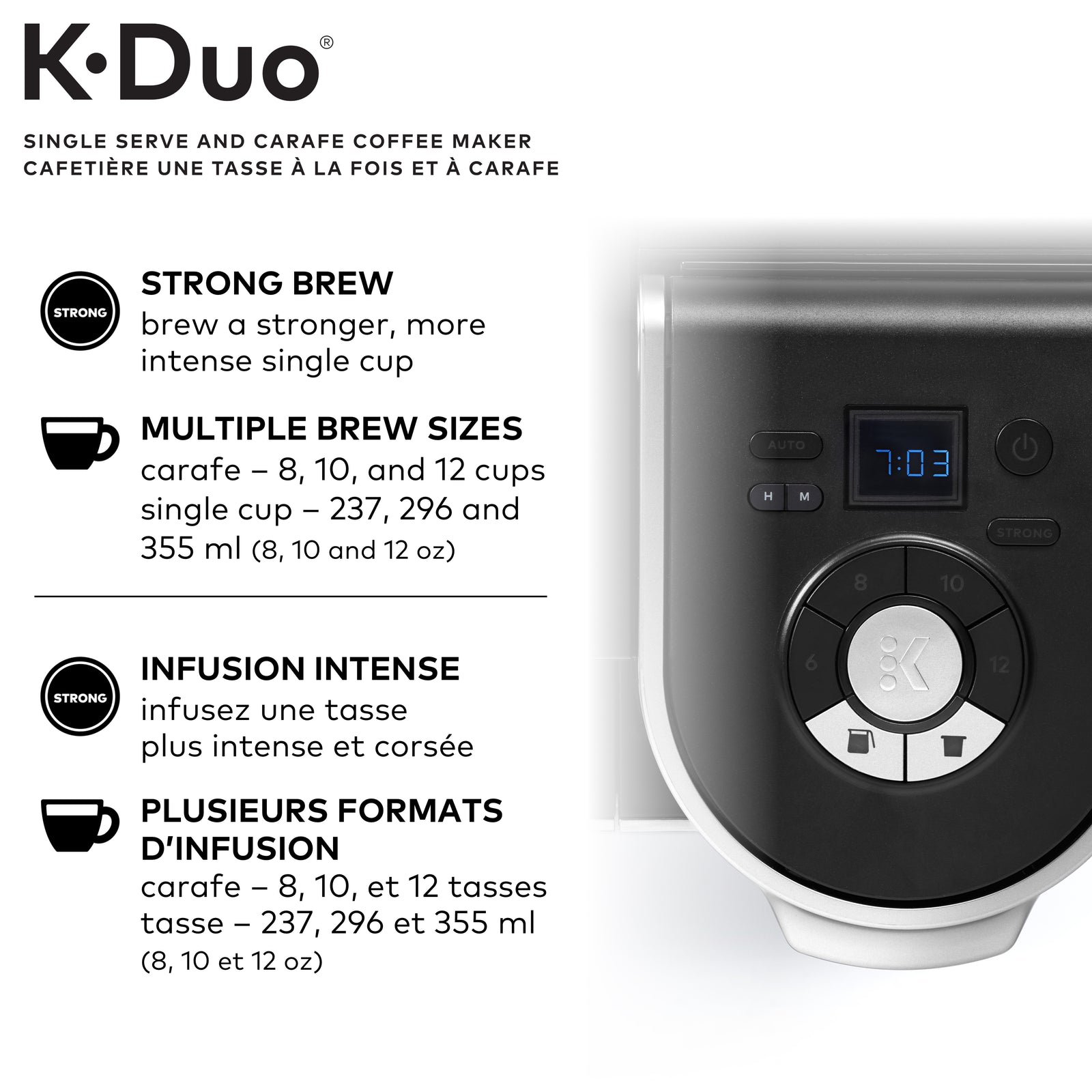 Keurig K-Duo Single Serve K-Cup Pod And Carafe Coffee Maker