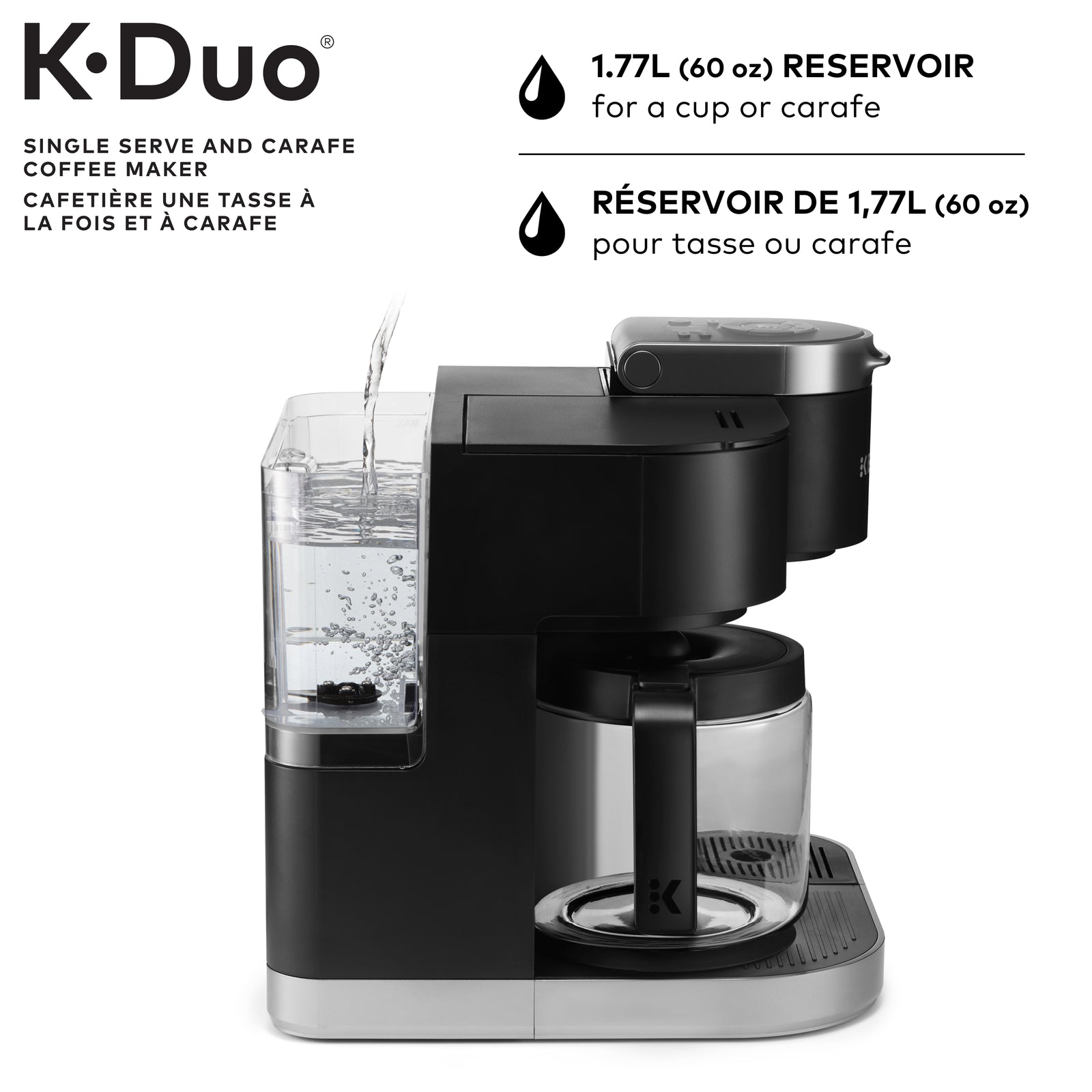 Keurig K-Duo Single Serve K-Cup Pod And Carafe Coffee Maker