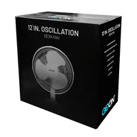GO ON 12" Oscillating Desk Fan