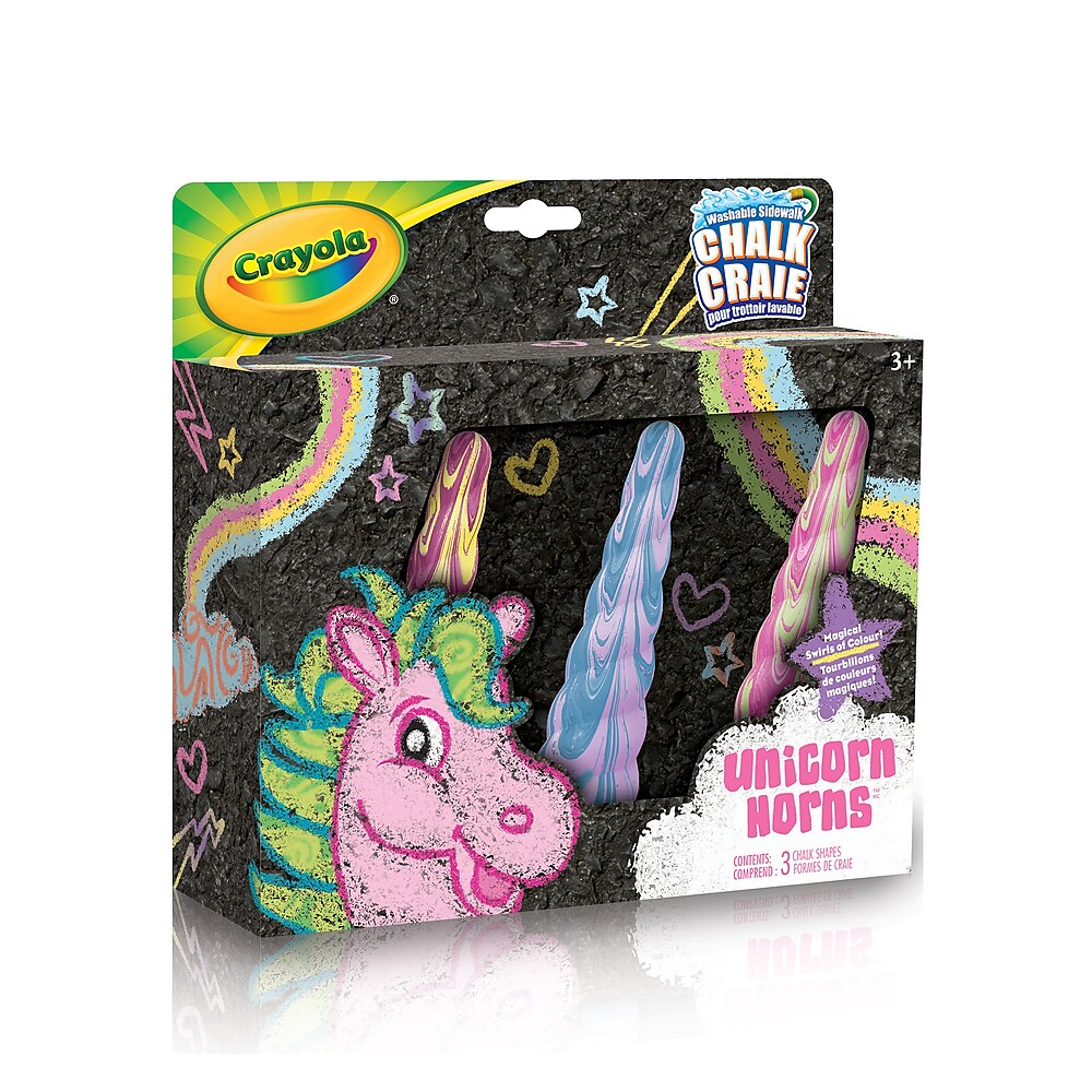 Crayola Unicorn Sidewalk Chalk 3 Pack