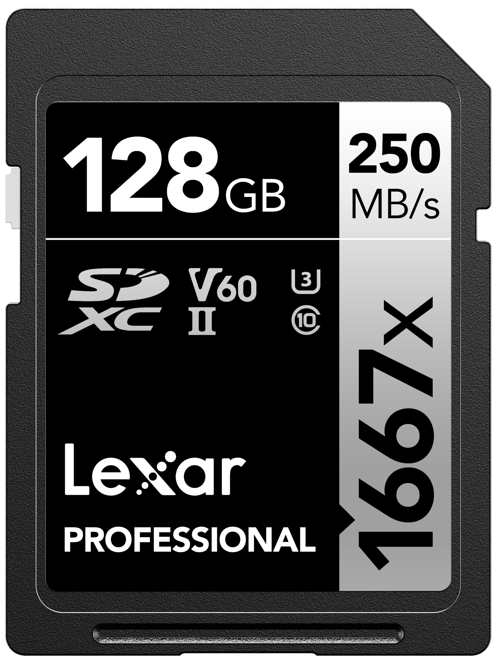 Lexar LSD128CBNA1667 128GB UHS-II Pro SDHC Memory Card