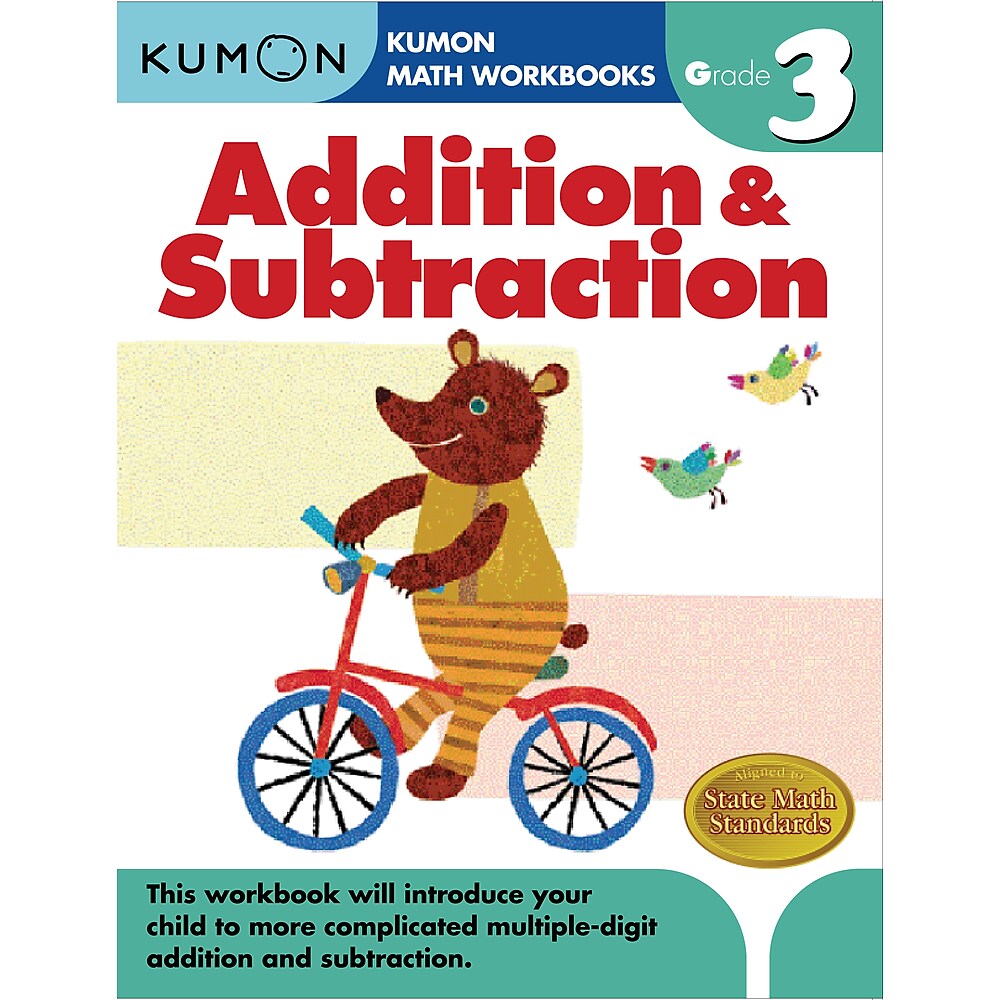 Kumon Grade 3 Addition and Subtraction Workbook