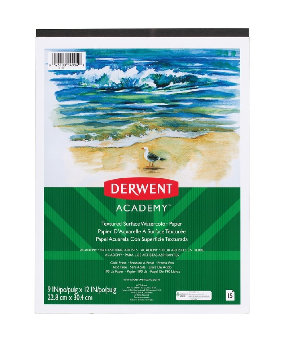 Derwent Academy Textured Surface Watercolour Pad