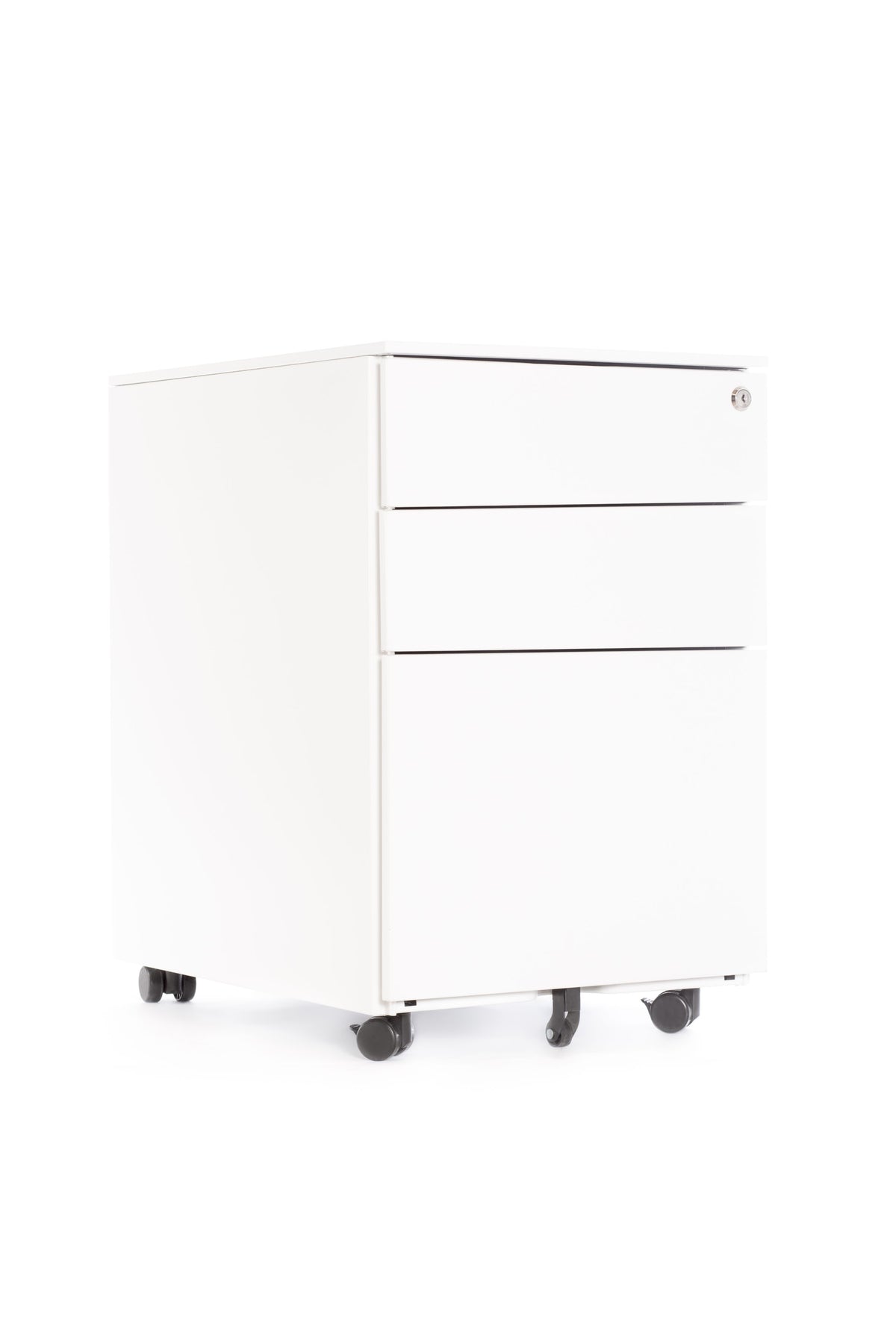 Gry Mattr Three Drawer Cabinet White