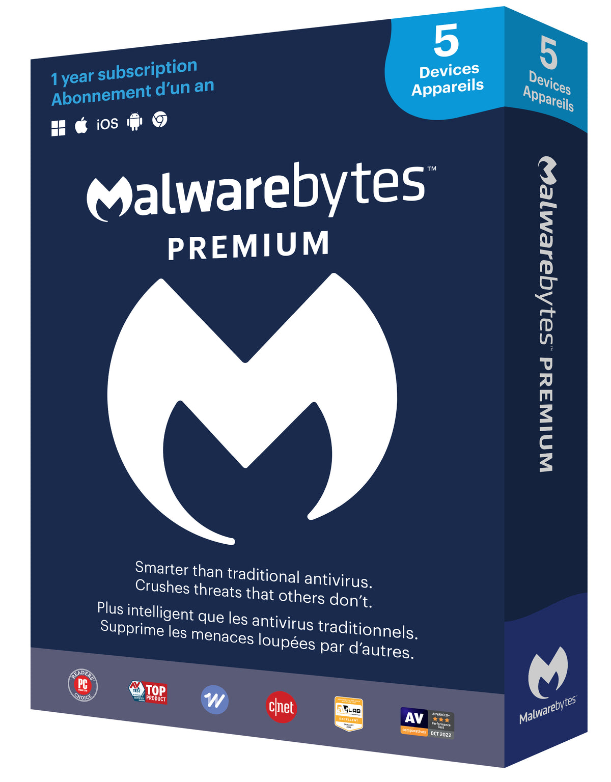Malwarebytes Premium Anti Malware for 5 Devices 1 Year
