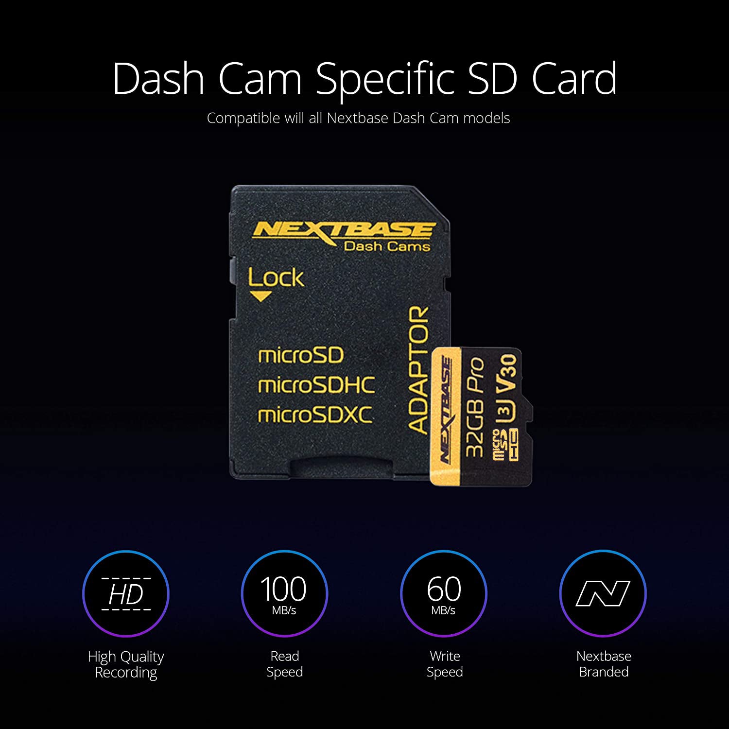 Nextbase 32GB U3 microSD Memory Card