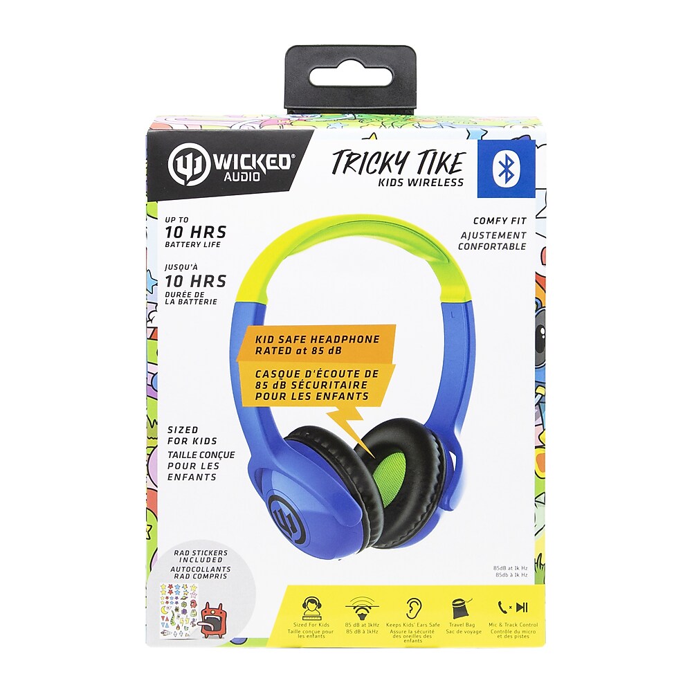 Wicked Audio Tricky Tike WIBT452 Kids Headphone Hero Blue