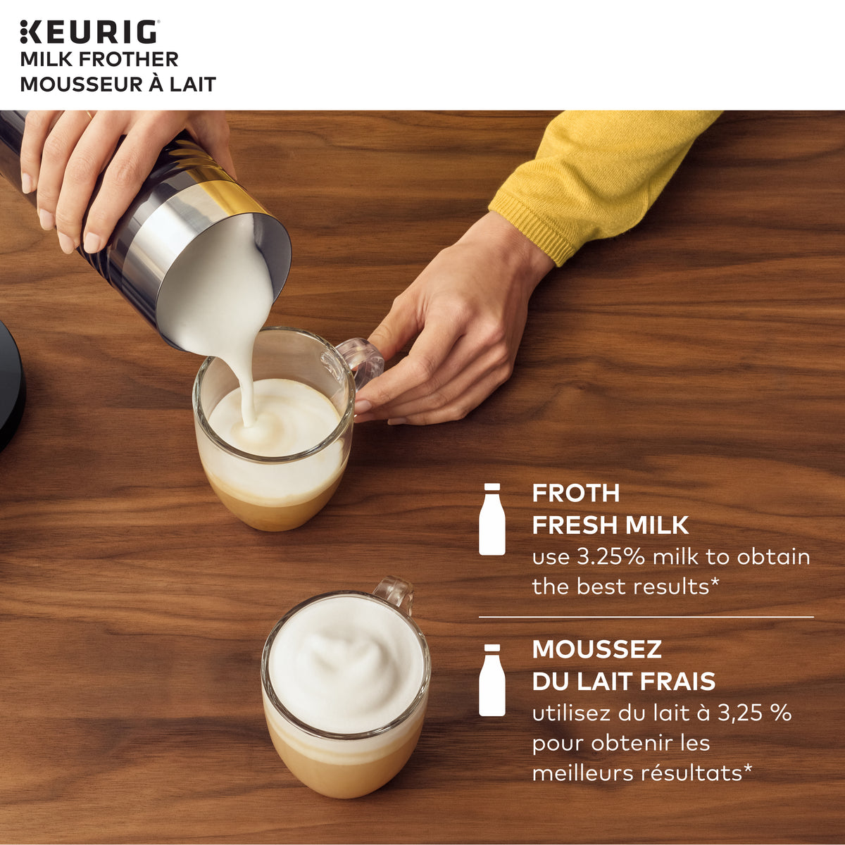 Keurig Milk Frother For Lattes And Cappuccinos