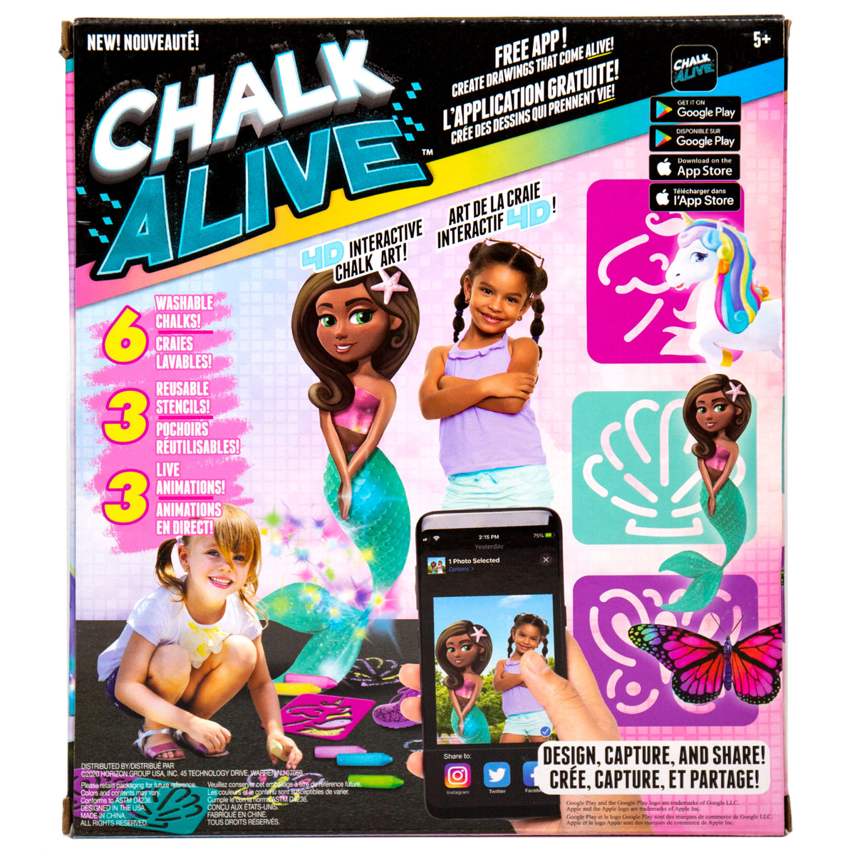Chalk Alive Unicorn and Friends