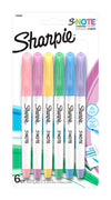 Sharpie S-Note Chisel Tip Creative Markers Assorted Colours 6 Pack
