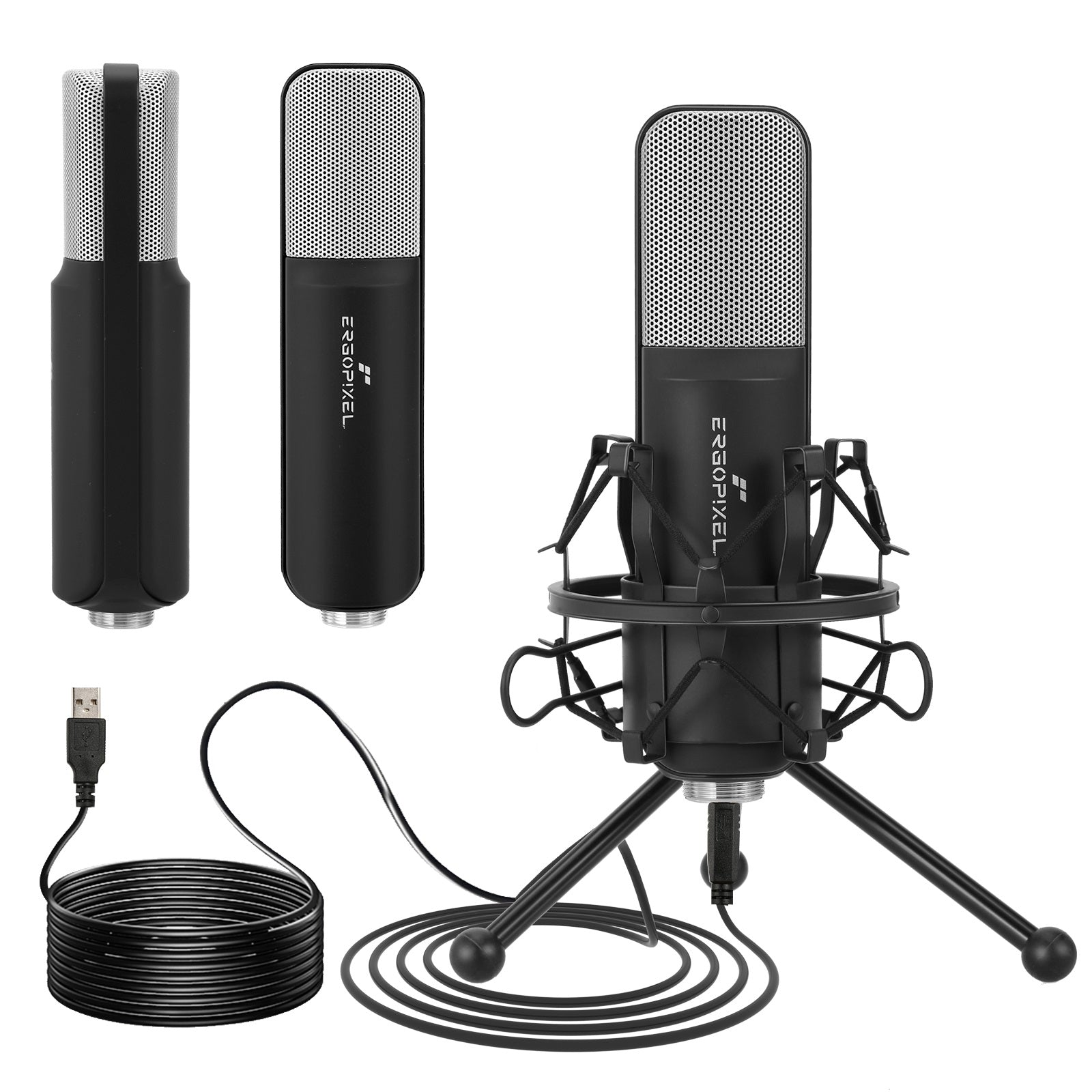 Ergopixel Studio Microphone with Tripod Black