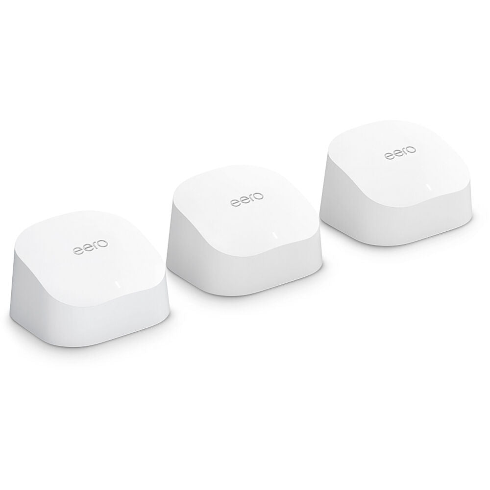 Amazon eero 6 Dual-Band Mesh Wi-Fi 6 System white