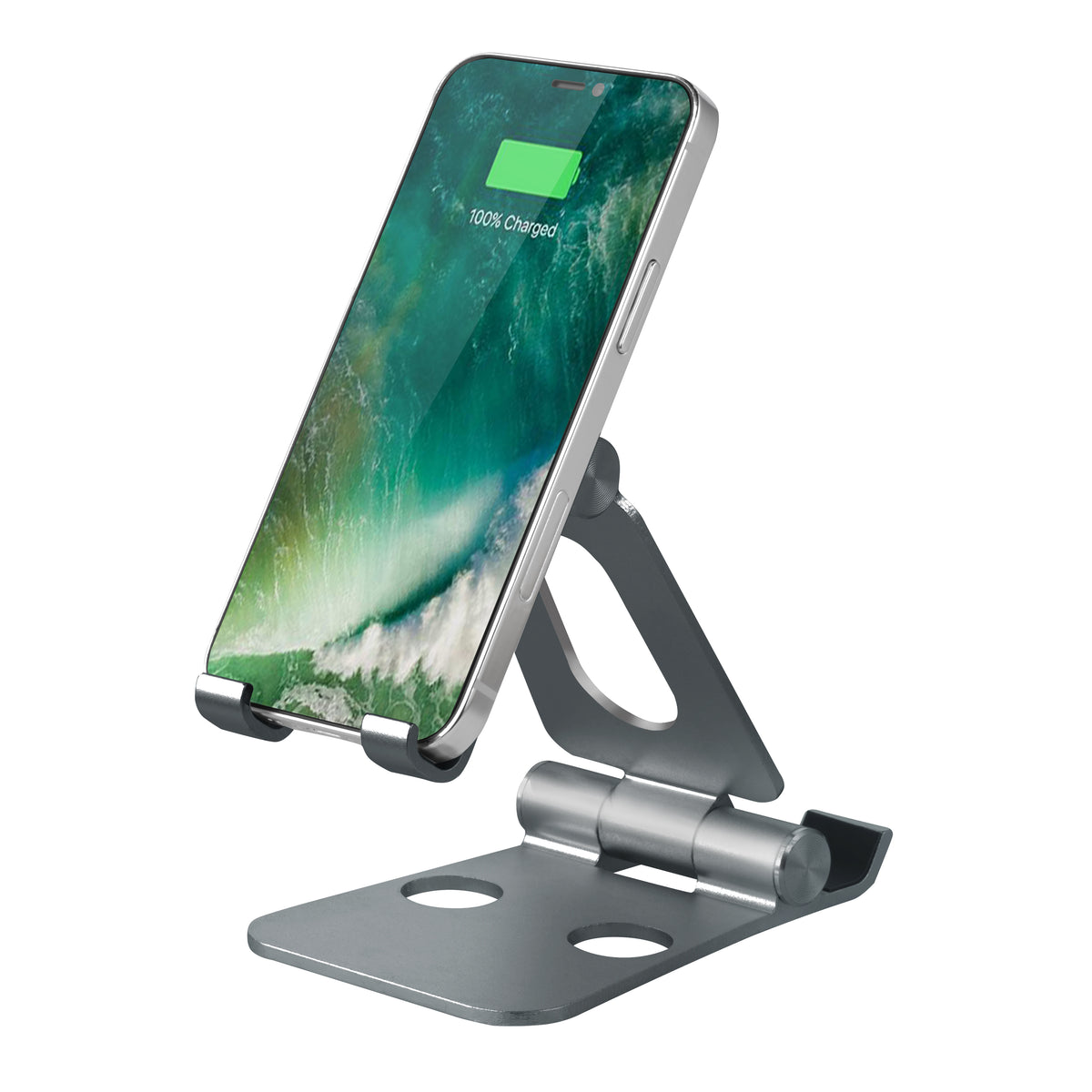 Powerology Aluminum Alloy Foldable Smartphone and Tablet Stand