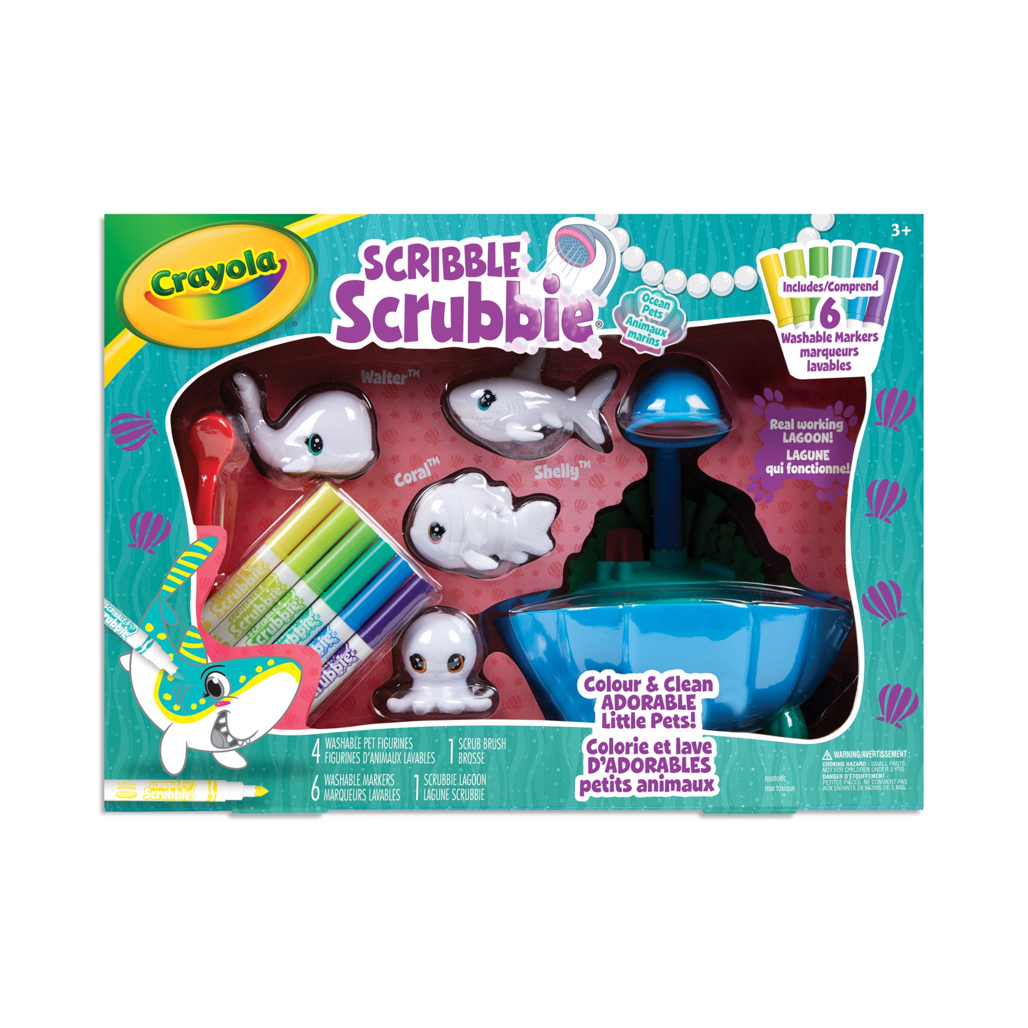 Crayola Scribble Scrubbie Ocean Pets: Lagoon Tub Set