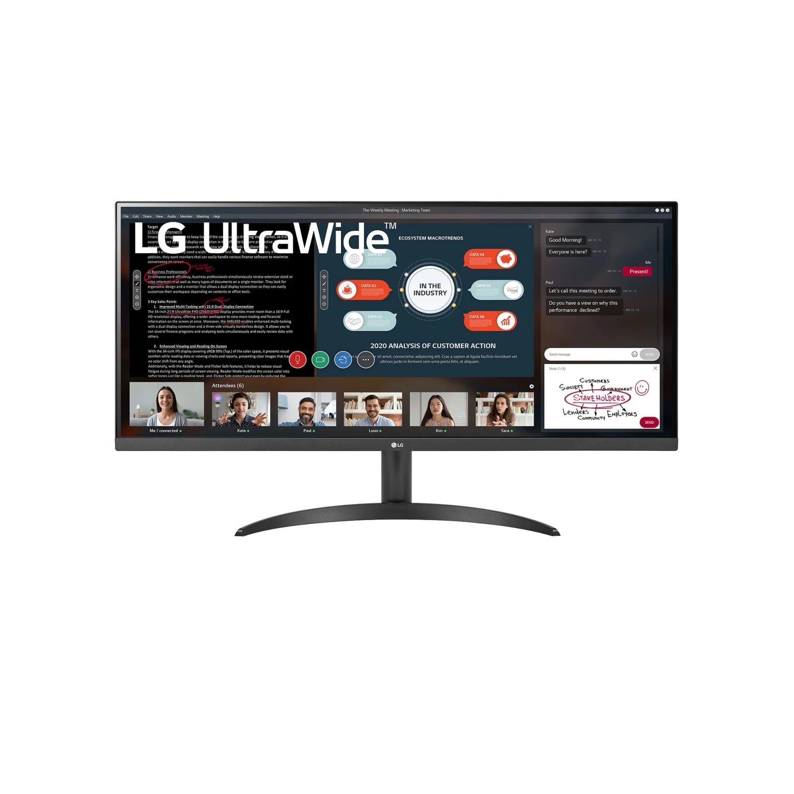 LG 34WP500-B 34" Monitor Black