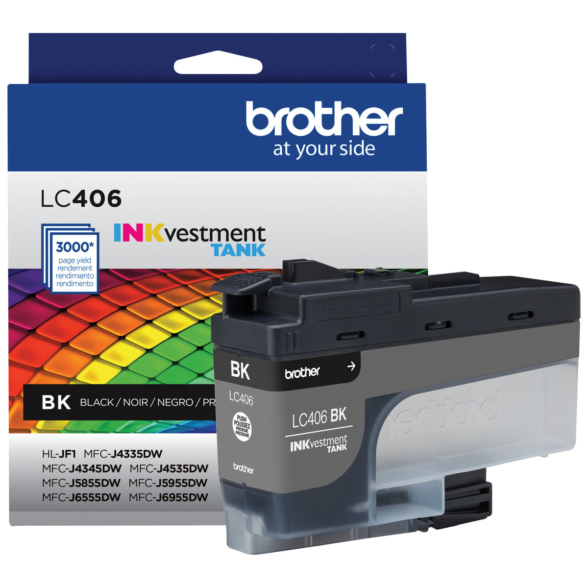 Brother Genuine LC406BKS Standard Yield Cartridge Black