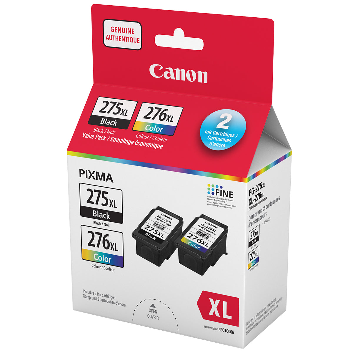 Canon Pixma PG-275XL/CL-276XL Ink Cartridges