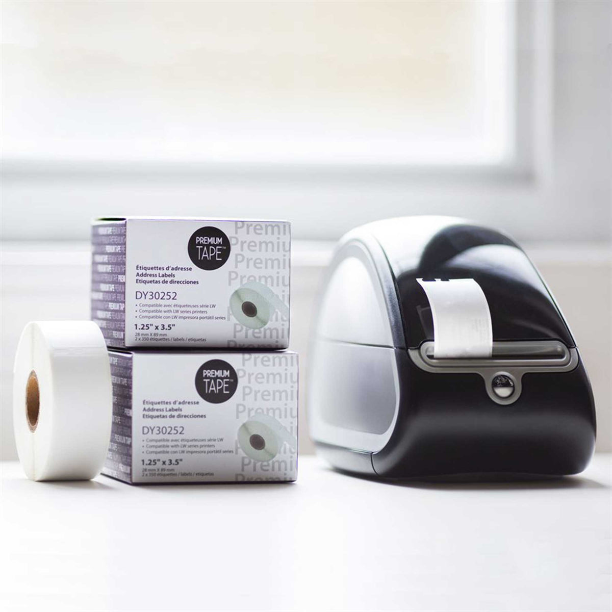 Premium Tape Address Labels DY30252 1-1/8" x 3-1/2"